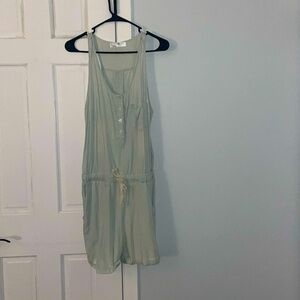 Light Blue Romper with buttons on the top side